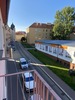 Bytová jednotka 2+kk, ul. Školní, Cheb - Pohled z balkónu vlevo