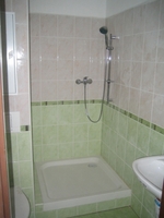 Byty 1+1 Kraslice - Koupelna se sprchovým koutem