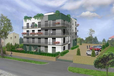 Byt č.8 Rezidence ANGLICKÁ Františkovy Lázně - 2+kk - Rezidence ANGLICKÁ - pohled z ulice